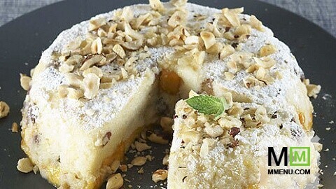 Запеканка творожная с персиками Запеканка творожная с персиками
