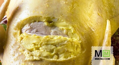 Тултырылган тауык (курица, фаршированная омлетом) Тултырылган тауык (курица, фаршированная омлетом)