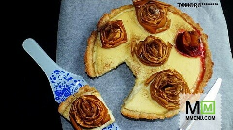 Пирог "Желтые розы"