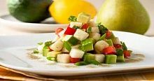 Рецепт - Салат с авокадо и грушами