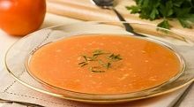 Рецепт - Суп томатный с брынзой