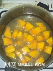 Приготовление блюда по рецепту - Сливочный крем-суп из тыквы.. Шаг 4
