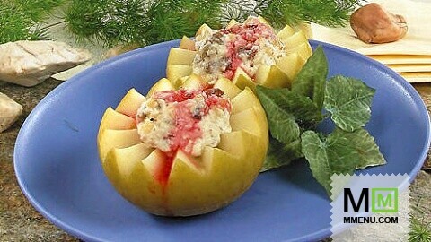 Яблоки с орехами Яблоки с орехами