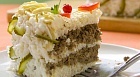 Закусочный торт с печенкой Закусочный торт с печенкой