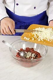 Приготовление блюда по рецепту - Рисовый гратен с мясом и грибами. Шаг 3