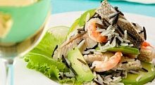 Рецепт - Салат с рыбой и рисом