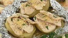 Рецепт - Картофель с курицей и сыром
