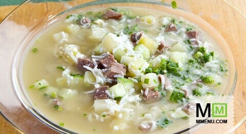Окрошка с говядиной Окрошка с говядиной