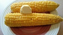 Рецепт - Варёная кукуруза со сливочным маслом.