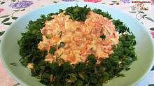 Рецепт - Салат с копченым сыром «Косичка» и морковью по-корейски
