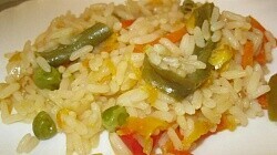 Рецепт - Рис с овощами - быстрый гарнир