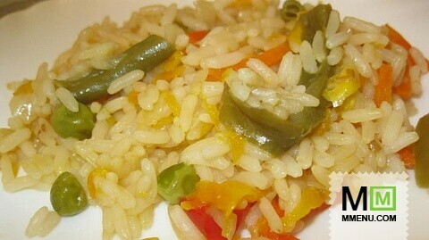 Рис с овощами - быстрый гарнир