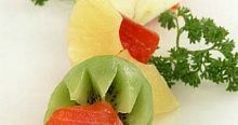 Рецепт - Шашлык из семги с фруктами