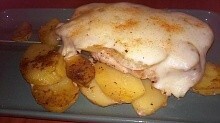 Рецепт - Свинина с картофелем и сыром