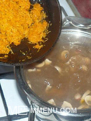 Приготовление блюда по рецепту - Постный суп с фасолью и грибами. Шаг 13