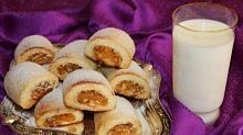 Рецепт - Творожное печенье с орехами и курагой