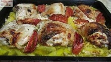 Рецепт - Курица с картошкой в кефире 