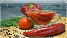 Рецепт - Рецепт аджики из помидор на зиму (без варки). Сырая домашняя аджика. 