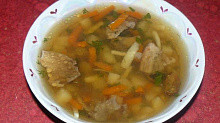 Рецепт - Суп с сушеными грибами
