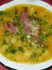 Приготовление блюда по рецепту - Гороховый суп с копчеными ребрышками - рецепт от Виталий. Шаг 16