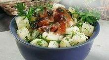 Рецепт - Салат с рыбным филе горячего копчения
