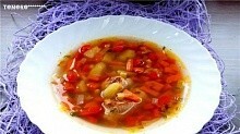 Рецепт - Суп куриный с кукурузой