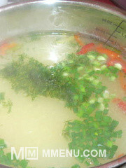 Приготовление блюда по рецепту - Суп с кукурузной крупой. Шаг 7