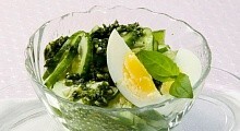 Рецепт - Салат из огурцов