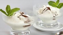 Рецепт - Мороженое с соусом какао