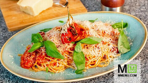Видео-рецепт Спагетти Помодоро от Running Cheff