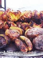 Приготовление блюда по рецепту - Шашлык из курицы и печеный картофель. Шаг 1