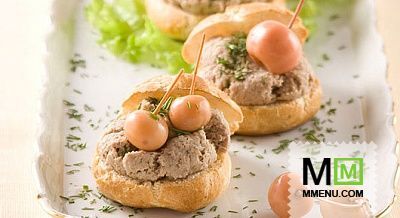 Заварные булочки с кремом из утки