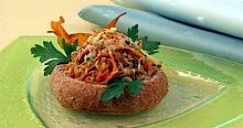 Рецепт - Бутерброды «Гнездо с овощами»