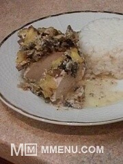 Приготовление блюда по рецепту - Куриные грудки с тархуном и шампиньонами. Шаг 5