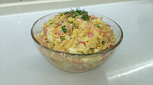 Рецепт - Салат из крабовых палочек и корейской моркови