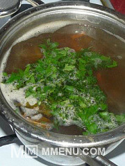 Приготовление блюда по рецепту - Рисовый суп с грибами. Шаг 9