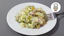 Рецепт - Весенний салат с редисом и яйцом