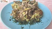 Рецепт - Картошка с грибами и чесноком в духовке (постный рецепт)