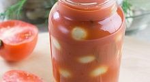 Рецепт - Грибы в томатном соусе
