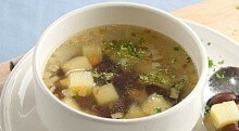 Рецепт - Суп картофельный с фасолью или горохом