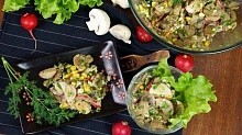 Рецепт - Летний сытный салат с редиской без майонеза