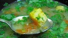 Рецепт - Пряный суп из морской рыбки