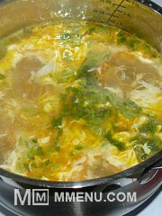 Приготовление блюда по рецепту - Картофельный суп с яйцом. Шаг 10