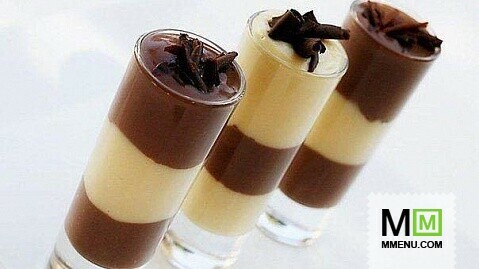 Шоколадно-ванильный пудинг "Зебра"