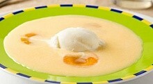 Рецепт - Суп абрикосовый с мороженым