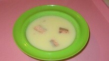 Рецепт - Сырный суп с горбушей