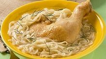 Рецепт - Курица с домашней лапшой