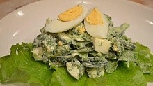 Рецепт - Свежий салат с плавленым сырком