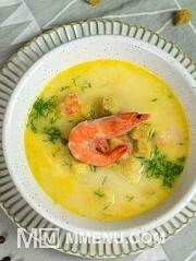 Приготовление блюда по рецепту - Суп «Сырная Ушица» с креветками . Шаг 1