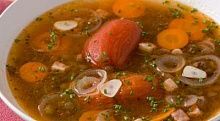 Рецепт - Чечевичный суп по-гречески